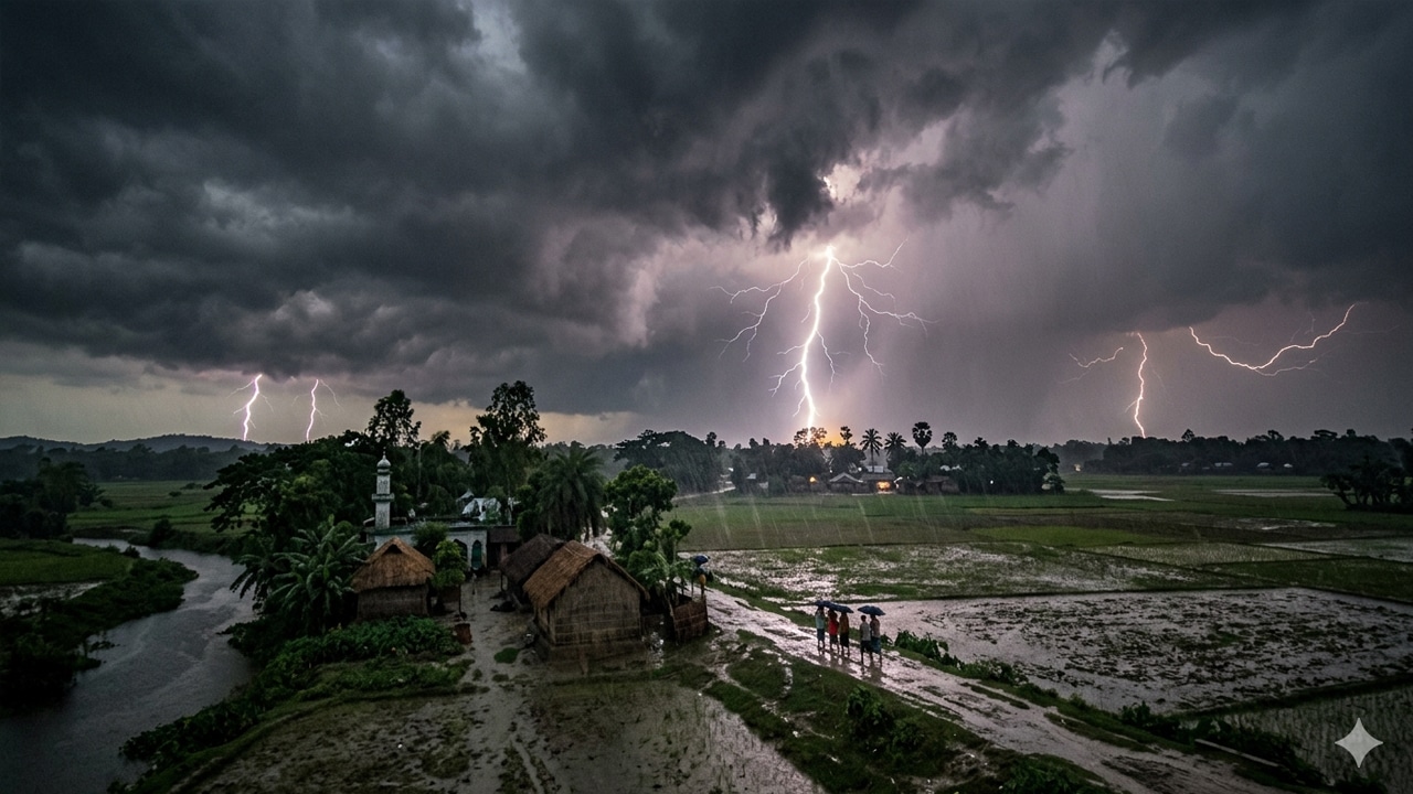 বজ্রপাতে দেশের ৭ জেলায় ১২ জনের মৃত্যু